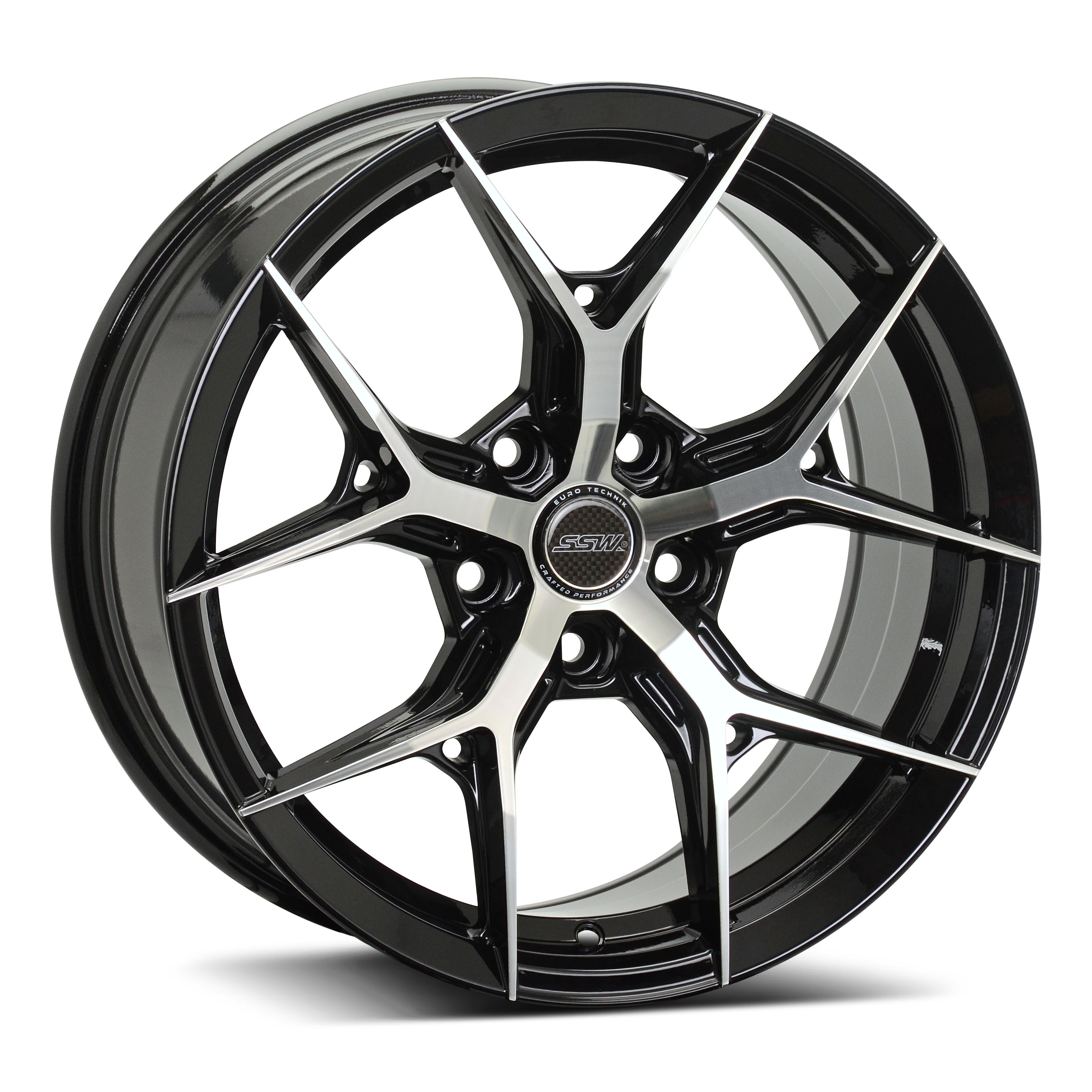 SSW S385 17X8.0 38 4X100 73.1 FP/BK (Made in Thailand)